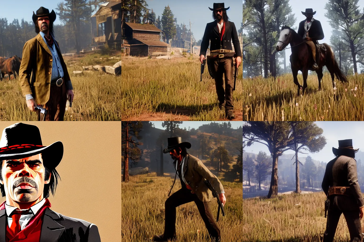 jhin in red dead redemption 2, ps5 screenshot, red dead redemption 2 on pc  or ps5 