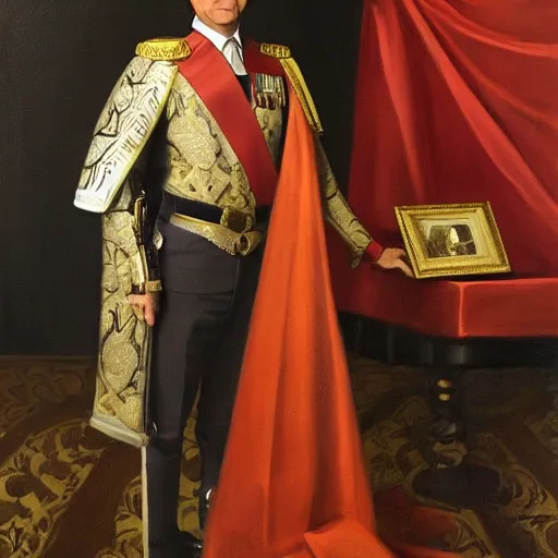 Prompt: royal portrait of Saul Goodman