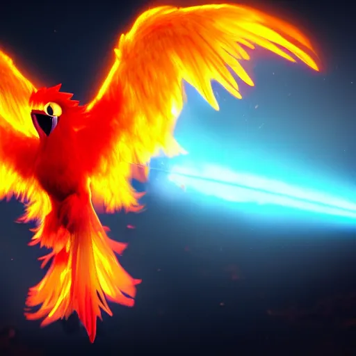 Image similar to photography of a realistic moltres bird, ultra detailed, 8 k, cinematic lighting, natural background, trending on artstation, pokemon