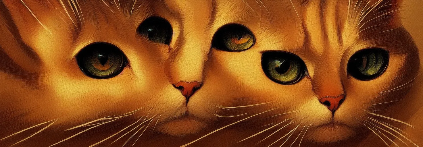 Image similar to beautiful cat with hundreds of spiral eyes, in acidic din, with soft light, symmetrical patterns, like leonardo da vinci sketches! j. c. leyendecker, greg rutkowski, artgerm