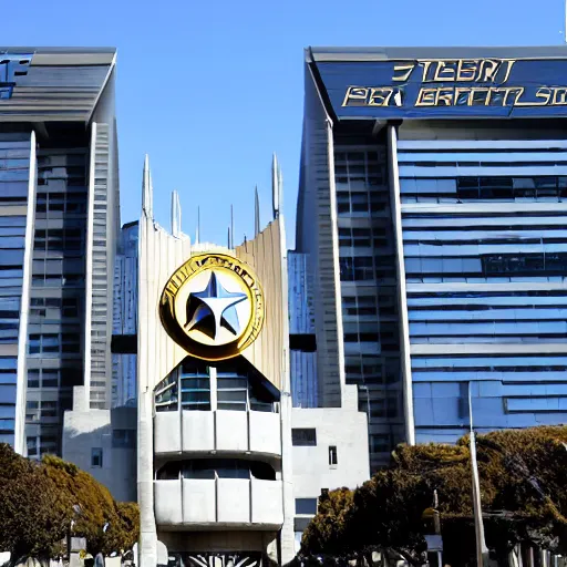 Prompt: Star Fleet Headquarters in San Francisco 2409