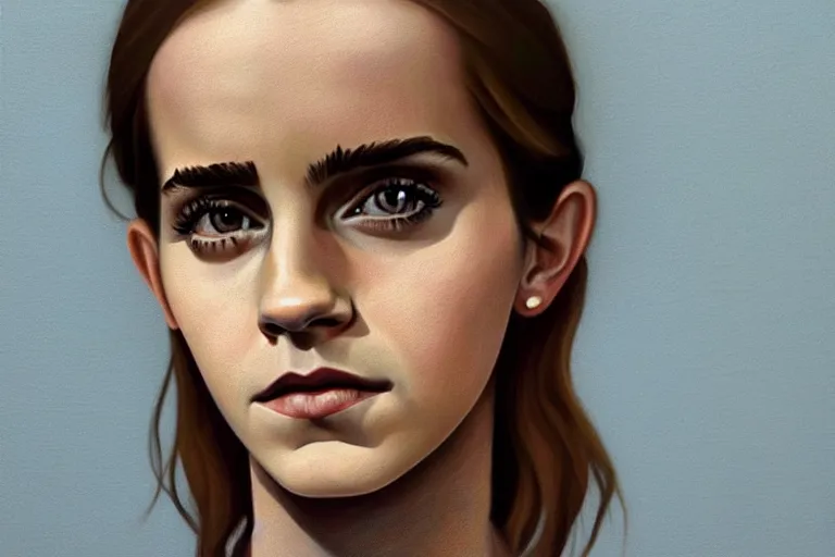 Image similar to portrait of emma watson artwork by tim eitel