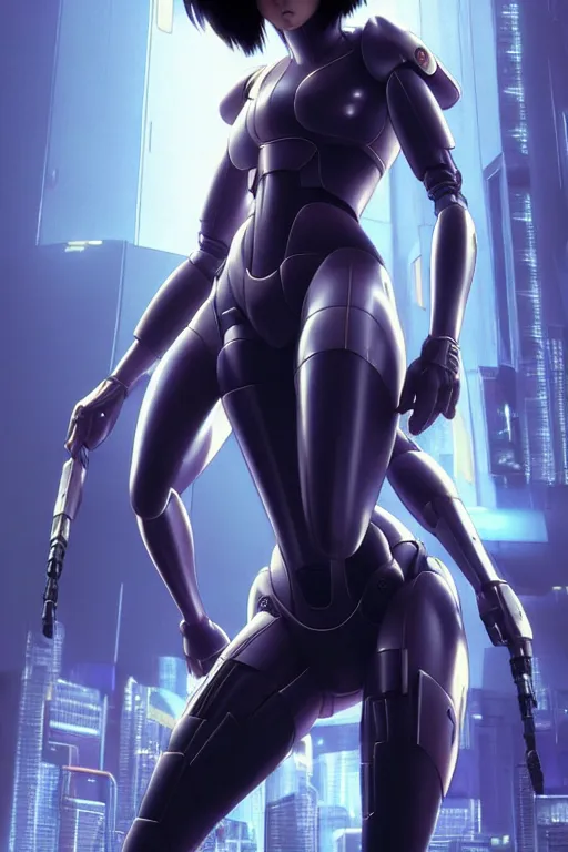 Image similar to weta disney pixar movie still portrait photo of motoko kusanagi the major ghost in the shell : : as cyborg woman by pixar : : by weta, wlop, ilya kuvshinov, rossdraws, artgerm, maxim cover, octane render, anime, octane render, 3 d, volumetric lighting, anti aliasing, raytracing : :