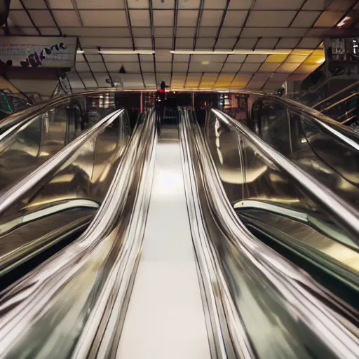 Prompt: a jar of mayonnaise on an escalator, photorealistic, 8 k