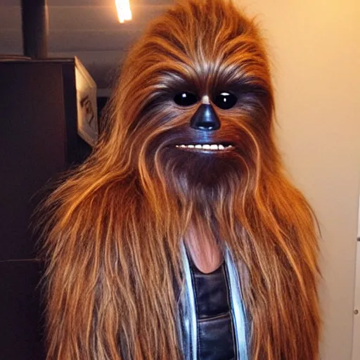 Prompt: if chewbacca had no fur