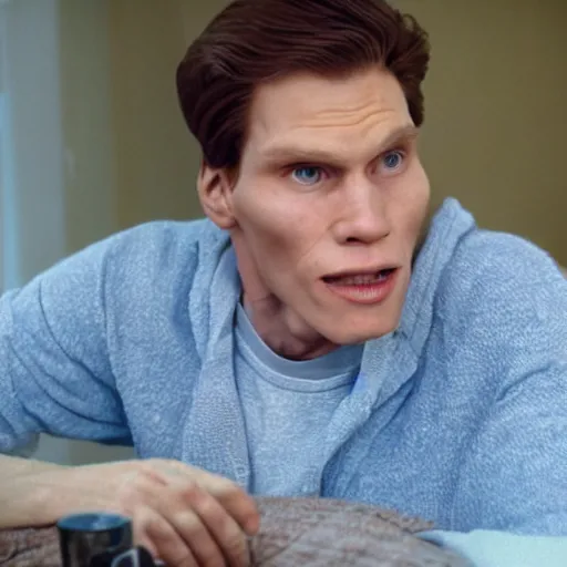 Image similar to Live Action Still of Jerma in Rudy (film), real life, hyperrealistic, ultra realistic, realistic, highly detailed, epic, HD quality, 8k resolution, body and headshot, film still