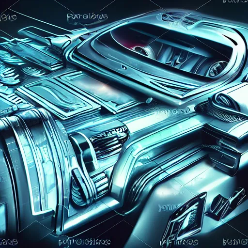 Image similar to car engine, concept, card form, cyberpunk style