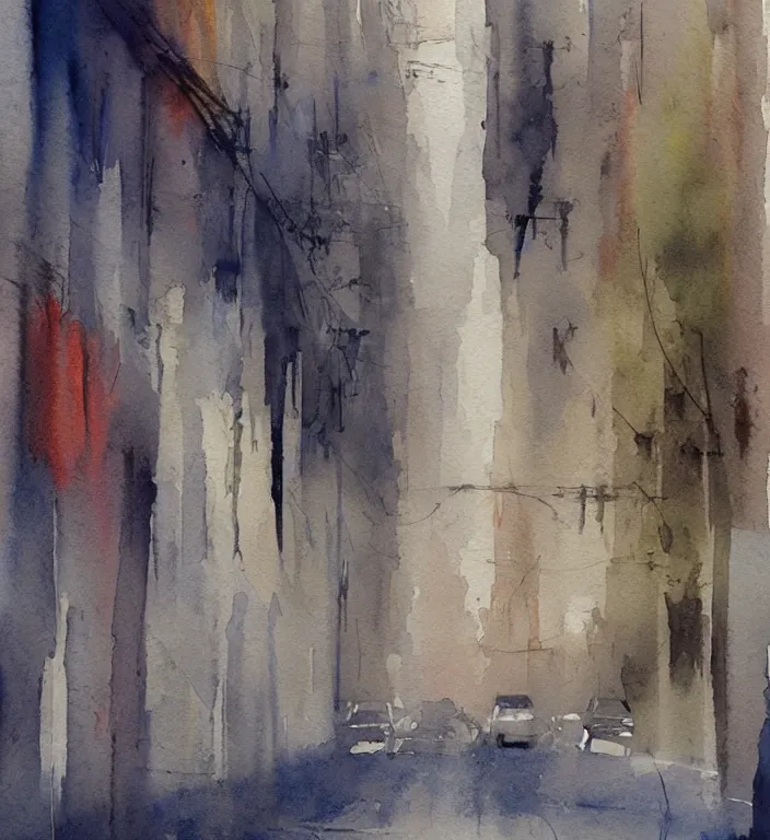 Prompt: a beautiful watercolor painting by Alvaro Castagnet