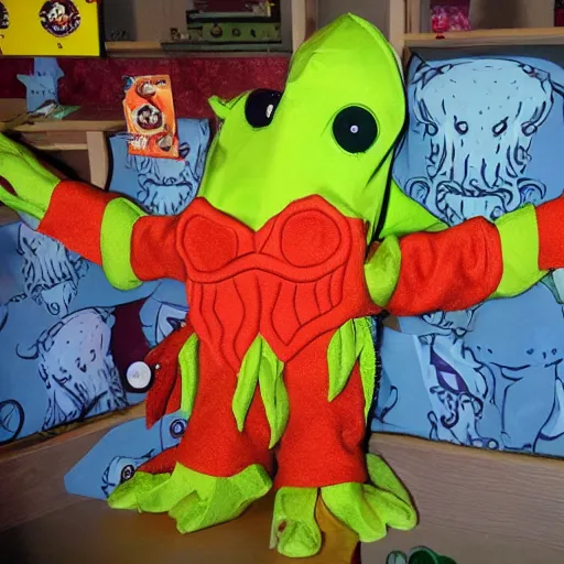 Image similar to build a bear cthulhu