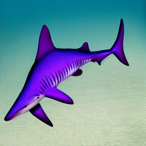 Image similar to a purple shark