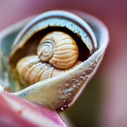 Image similar to snail ice cream macro view