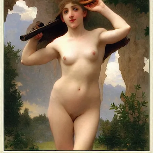 Image similar to isometric art by Bouguereau