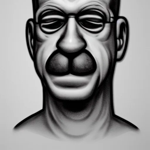 Prompt: portrait of Homer Simpson, photo realistic, high resolution