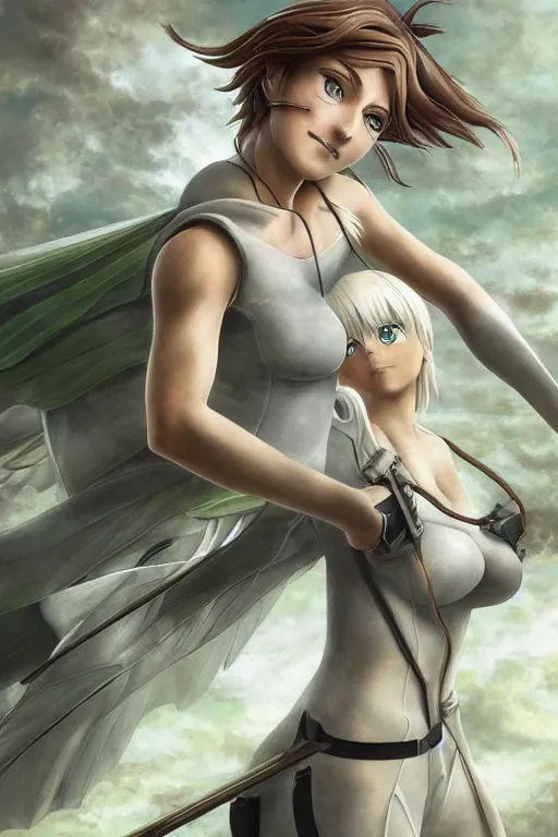 Prompt: Tinker Bell as a Titan from Attack on Titan, oil on canvas, intricate, portrait, 8k highly professionally detailed, HDR, CGsociety