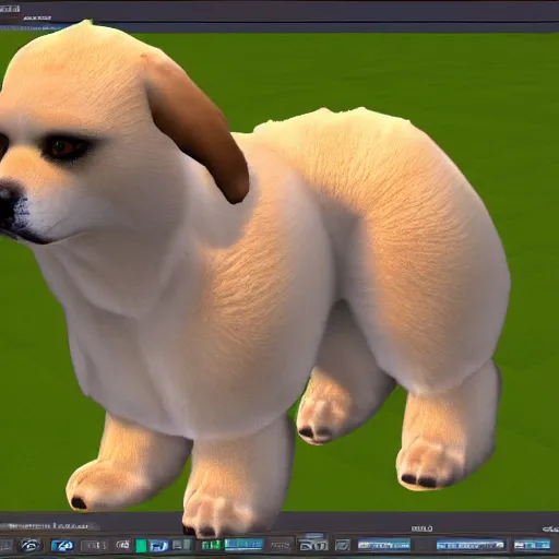 Image similar to my dog is rendering in SSAO only with broken fur textures, Unreal Engine