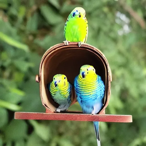 Image similar to the happiest budgie ever