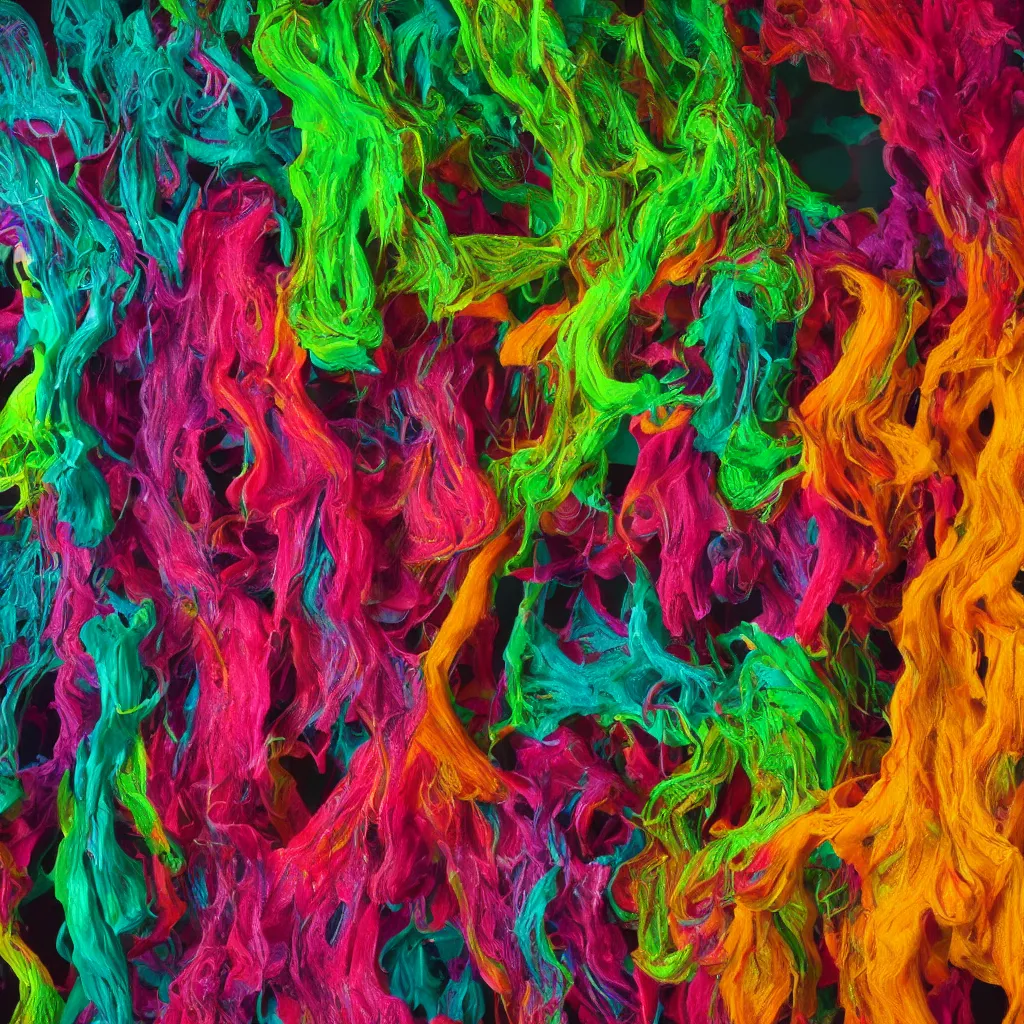 Image similar to painful pleasures by lynda benglis, octane render, colorful, 4 k, 8 k