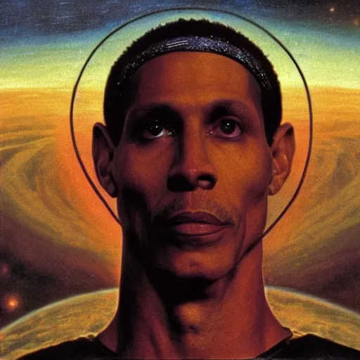 Image similar to Portrait of Apophis from Stargate SG1, renaissance painting