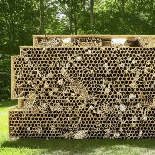 Prompt: insect hotel designed by Norman Foster