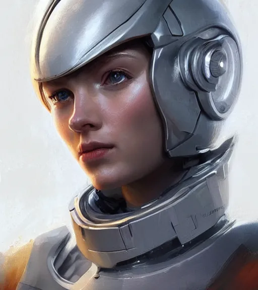 Prompt: portrait of 🍑 from the tomorrow people by greg rutkowski, she is about 3 0 years old, slavic, pretty, blond hair with two strans around her face, she is wearing a futuristic space gear, highly detailed portrait, digital painting, artstation, concept art, smooth, sharp foccus ilustration, artstation hq.