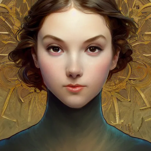 Image similar to Kyrsten Ritter, highly detailed, digital painting, artstation, concept art, smooth, sharp focus, illustration, ArtStation, art by artgerm and greg rutkowski and alphonse mucha and J. C. Leyendecker and Edmund Blair Leighton and Katsuhiro Otomo and Geof Darrow and Phil hale and Ashley wood and Ilya repin and Charlie Bowater