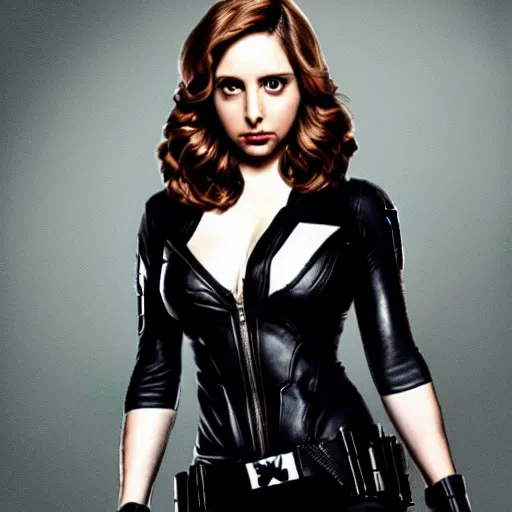 Image similar to Alison Brie as Marvel's Black Widow