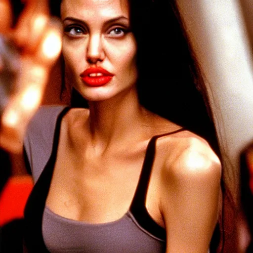 Image similar to angelina jolie in hackers 1 9 9 5