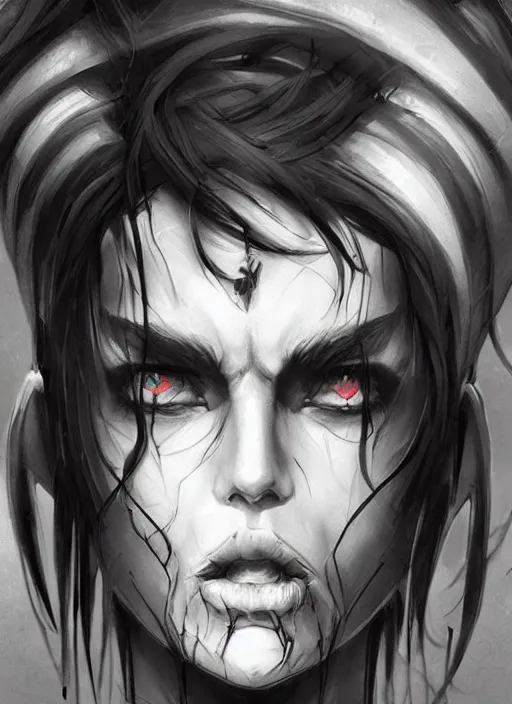 Image similar to king of the underworld character concept art, digital illustration, trending on artstation, deviantart, artgerm, epic composition, masterpiece, highly detailed, perfect face, realistic face, wlop, ross draws