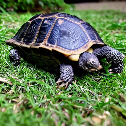 Prompt: mr. bean tortoise spooky boy