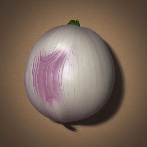 Image similar to onion crying tears cartoon, 3 d render