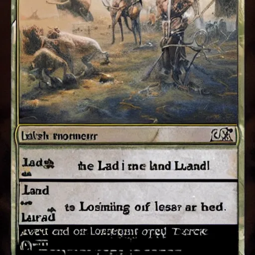 Prompt: demise of the land