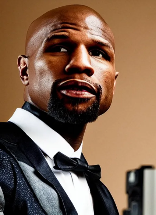 Prompt: floyd mayweather as 0 0 7