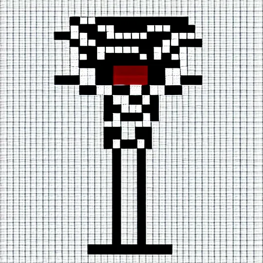 Image similar to spider wearing a top hat. pixel art. character concept.