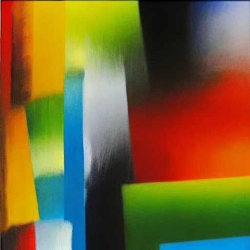 Image similar to painting by Gerhard Richter. high resolution high quality detailed