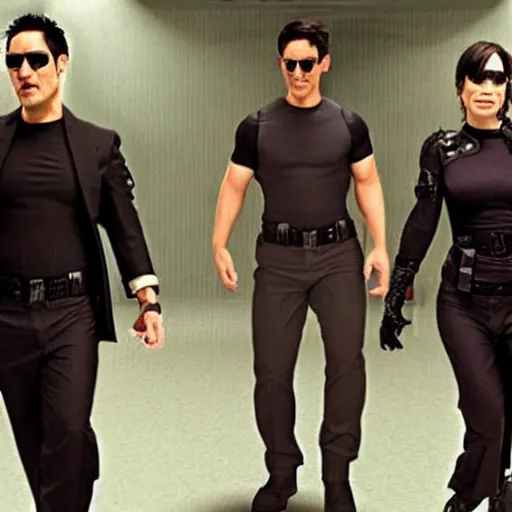 Image similar to A still of Markiplier in The Matrix