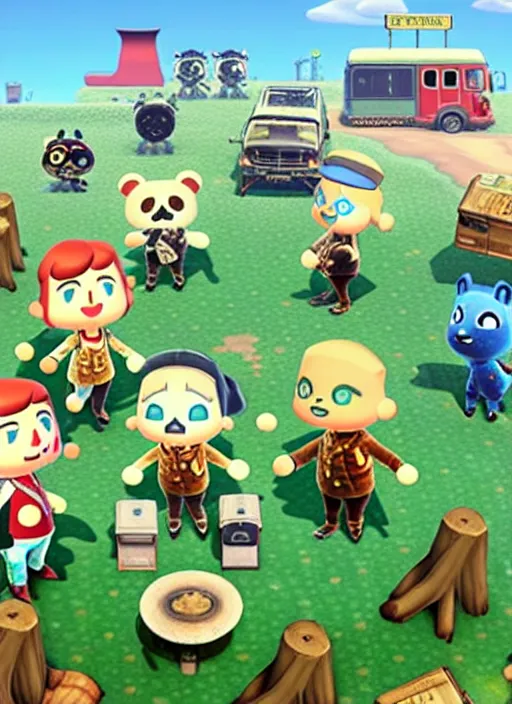 Image similar to fallout : animal crossing, promotional image, official media