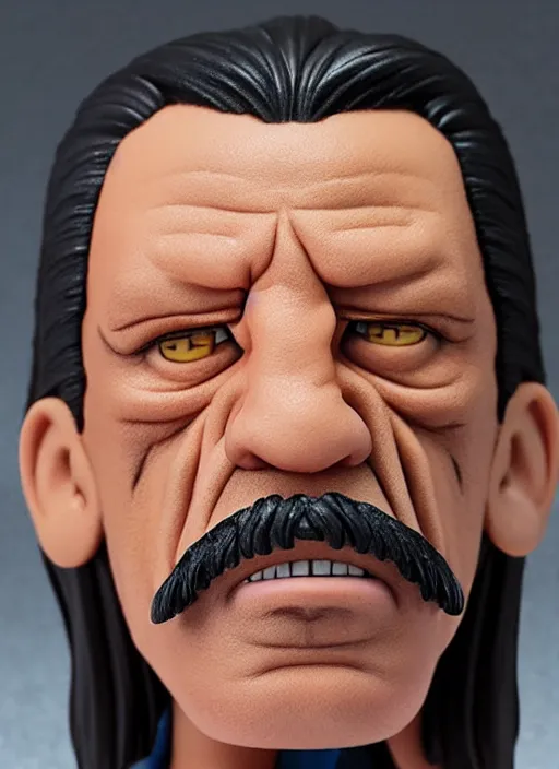 Image similar to danny trejo, an nendoroid of danny trejo figurine, realistic face, detailed product photo