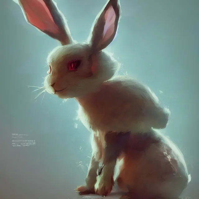 Image similar to a beautiful portrait of a single cute pokemon bunny. character design by cory loftis, fenghua zhong, ryohei hase, ismail inceoglu and ruan jia. artstation, volumetric light, detailed, photorealistic, fantasy, rendered in octane