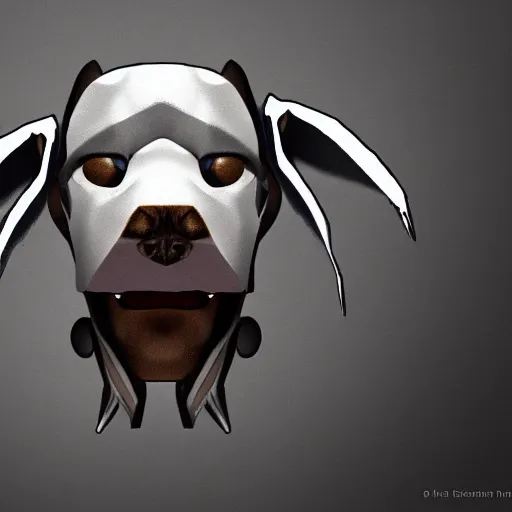 Image similar to a alien dog from half - life, digital art