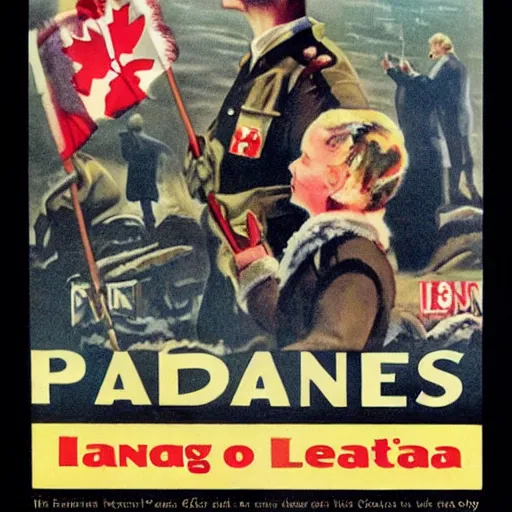 Prompt: pro - annexation of canada propaganda by the usa 1 9 5 0 s