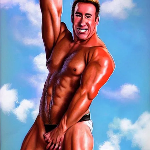 Prompt: concept art of billy herrington from Gachimuchi