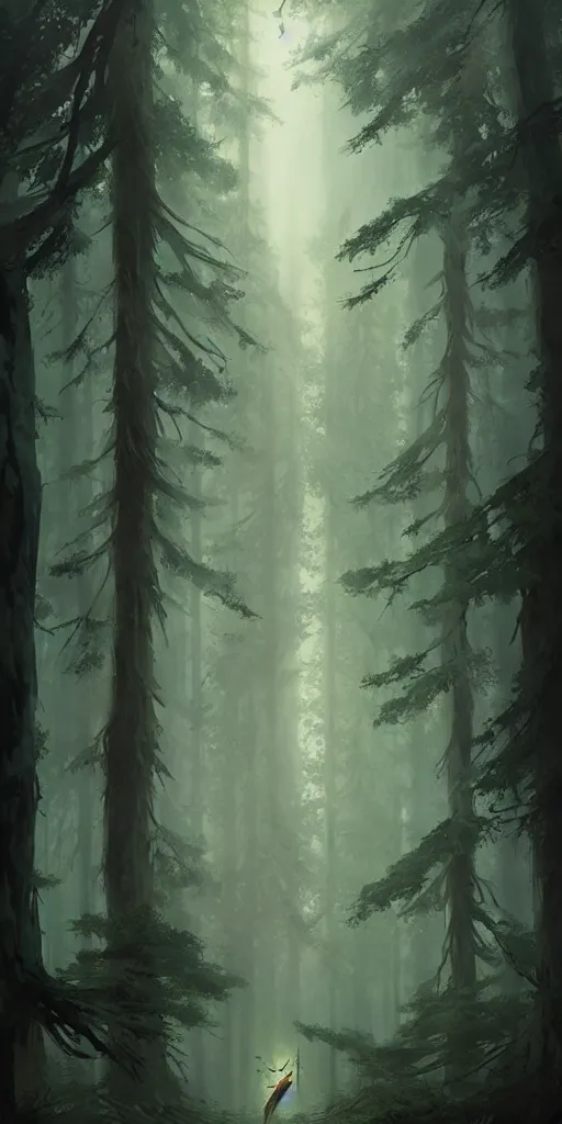 Image similar to Spirit of forest, by Greg Rutkowski