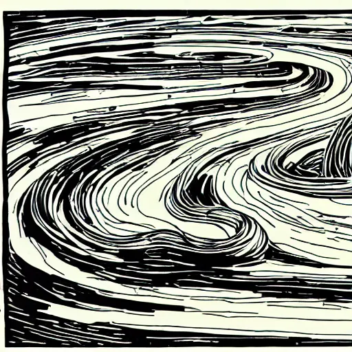 Prompt: I crawl like a viper through these suburban streets, by Raymond Pettibon