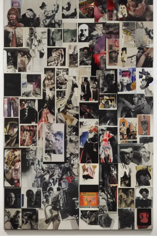 Image similar to life without ammo by richard hamilton and mimmo rotella and violet polsangi