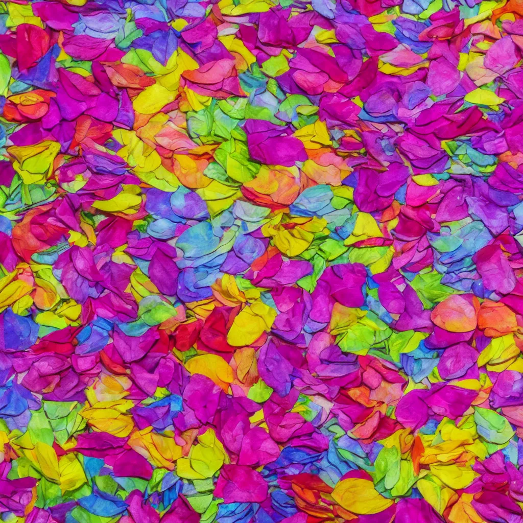 Prompt: a mandala of flower petals