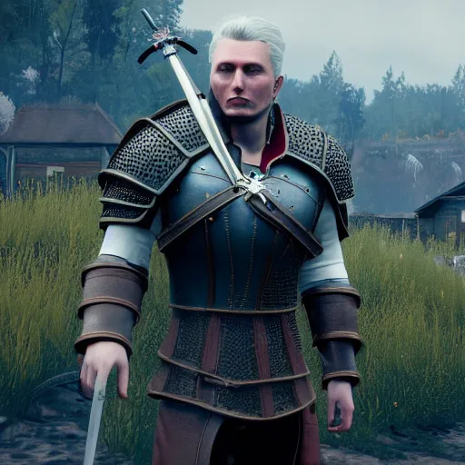 Prompt: Elon Musk in The Witcher 3, highly detailed, high quality, HD, 4k, 8k, Canon 300mm, professional photographer, 40mp, lifelike, top-rated, award winning, realistic, sharp, no blur, edited, corrected, trending