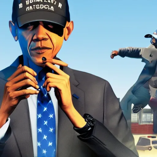 Image similar to obama as an anpc in watchdogs 2