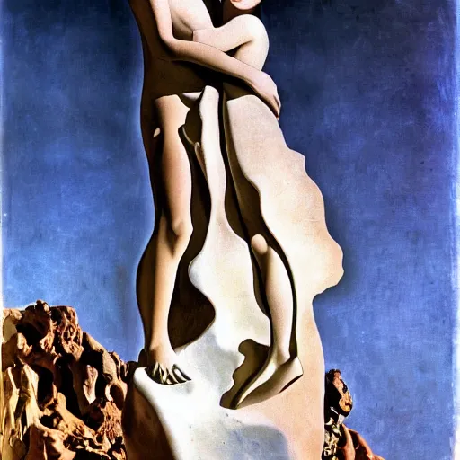 Prompt: gregoire and manon, by salvador dali, by antoni gaudi, with with white car