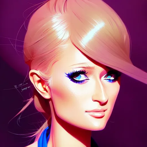 Image similar to confused paris hilton, portrait shinkai makoto studio ghibli studio key hideaki anno sakimichan stanley artgerm lau rossdraws james jean marc simonetti elegant highly detailed digital painting artstation pixiv