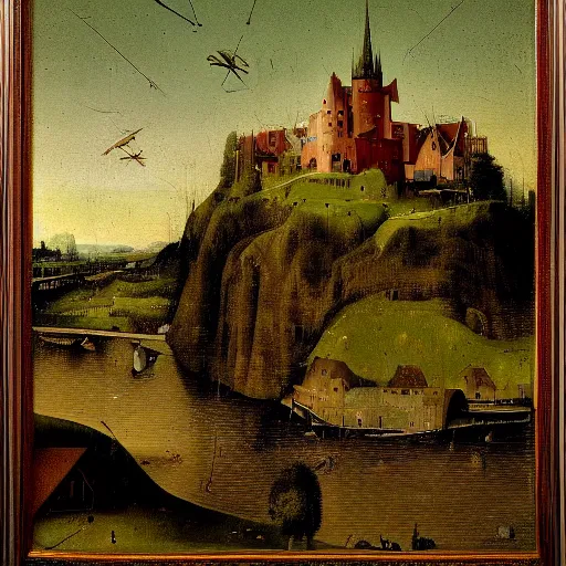 Prompt: tumwater, north dakota painted by hieronymus bosch 4 k w 1 0 8 8